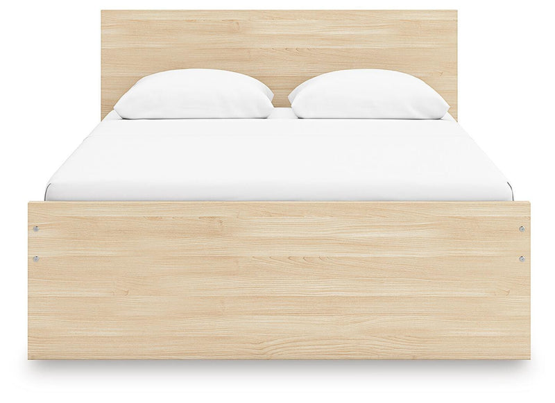 Onita Natural Full Panel Platform Bed with 2 Side Storage - EB9632B17