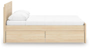 Onita Natural Full Panel Platform Bed with 2 Side Storage - EB9632B17