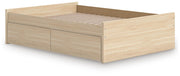 Onita Natural Full Platform Bed with 1 Side Storage - EB9632B8