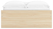 Onita Natural Full Platform Bed with 1 Side Storage - EB9632B8