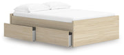 Onita Natural Full Platform Bed with 2 Side Storage - EB9632B14