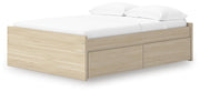 Onita Natural Full Platform Bed with 2 Side Storage - EB9632B14