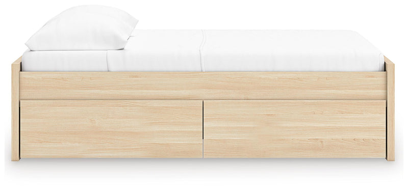 Onita Natural Full Platform Bed with 2 Side Storage - EB9632B14