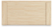 Onita Natural King Panel Platform Bed with 2 Side Storage - EB9632B24