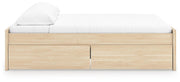 Onita Natural King Platform Bed with 1 Side Storage - EB9632B20