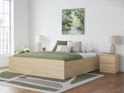 Onita Natural King Platform Bed with 2 Side Storage - EB9632B21