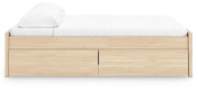 Onita Natural King Platform Bed with 2 Side Storage - EB9632B21