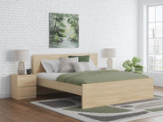 Onita Natural Queen Panel Platform Bed - EB9632B6