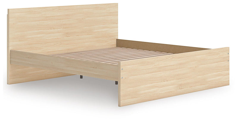 Onita Natural Queen Panel Platform Bed - EB9632B6