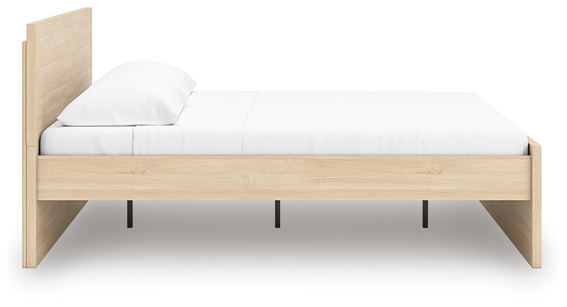 Onita Natural Queen Panel Platform Bed - EB9632B6