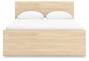 Onita Natural Queen Panel Platform Bed with 1 Side Storage - EB9632B12