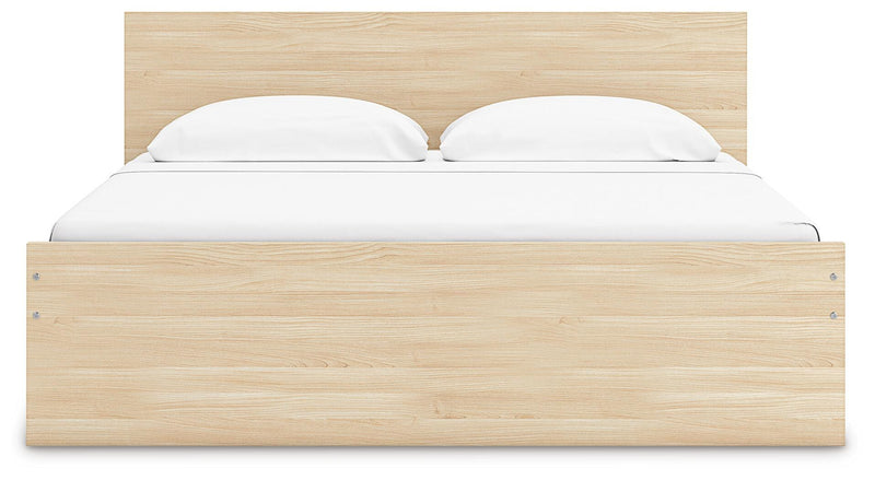 Onita Natural Queen Panel Platform Bed with 2 Side Storage - EB9632B18