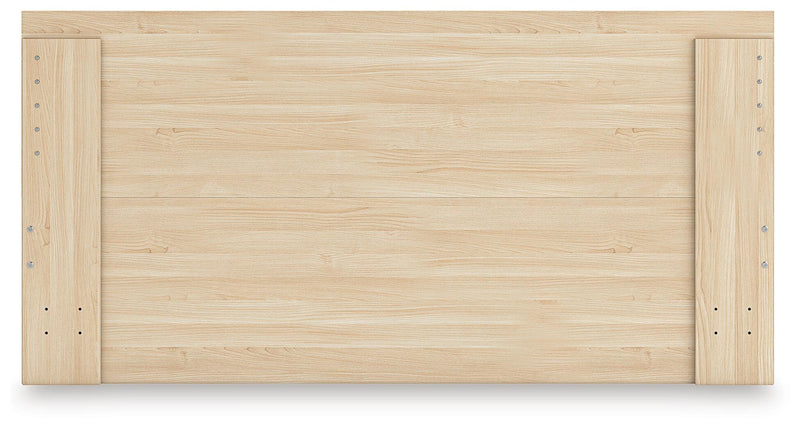 Onita Natural Queen Panel Platform Bed with 2 Side Storage - EB9632B18