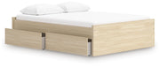 Onita Natural Queen Platform Bed with 2 Side Storage - EB9632B15