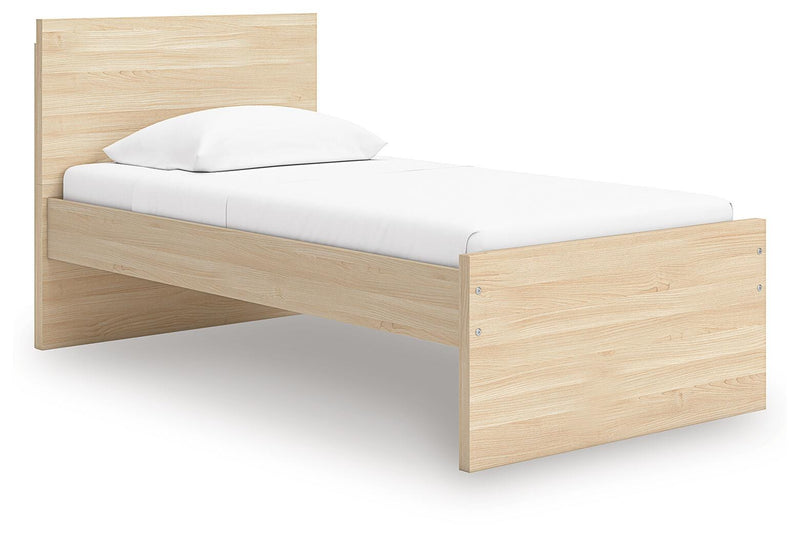 Onita Natural Twin Panel Platform Bed - EB9632B4