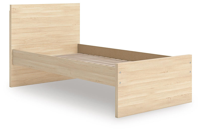 Onita Natural Twin Panel Platform Bed - EB9632B4