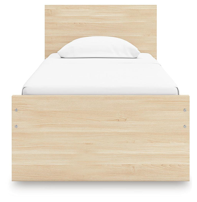 Onita Natural Twin Panel Platform Bed - EB9632B4