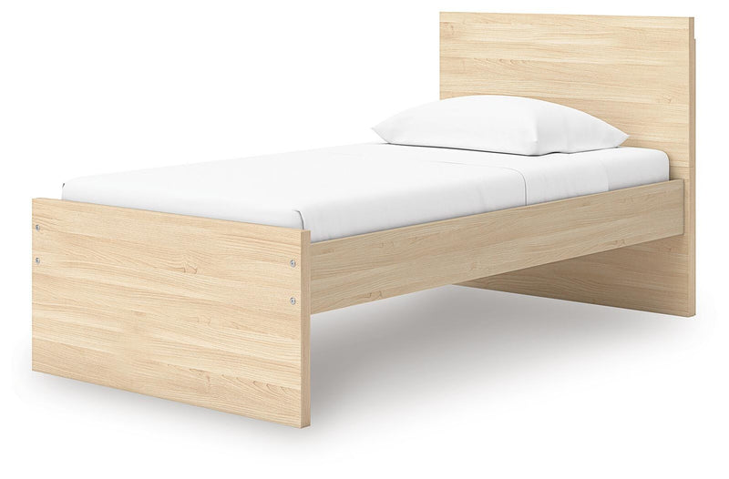 Onita Natural Twin Panel Platform Bed - EB9632B4