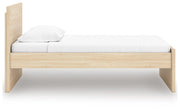 Onita Natural Twin Panel Platform Bed - EB9632B4