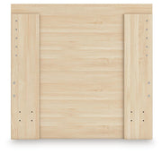 Onita Natural Twin Panel Platform Bed with 1 Side Storage - EB9632B10