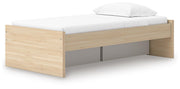 Onita Natural Twin Platform Bed with 1 Side Storage - EB9632B7