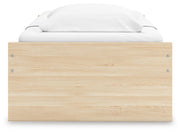 Onita Natural Twin Platform Bed with 1 Side Storage - EB9632B7