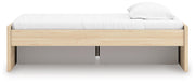 Onita Natural Twin Platform Bed with 1 Side Storage - EB9632B7