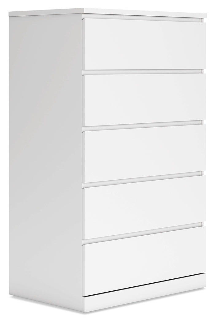 Onita White Youth One Side Storage Platform Bedroom Set from Ashley - Luna Furniture