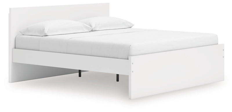 Onita White King Panel Platform Bed - EB9630B19
