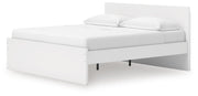 Onita White King Panel Platform Bed - EB9630B19
