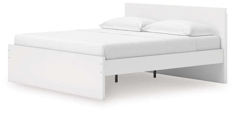 Onita White King Panel Platform Bed - EB9630B19