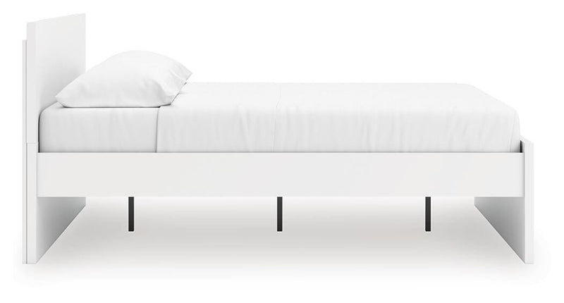 Onita White King Panel Platform Bed - EB9630B19