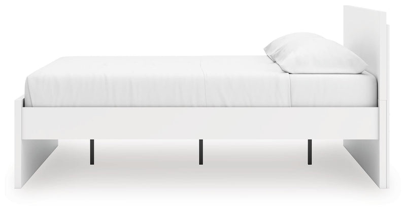 Onita White King Panel Platform Bed - EB9630B19