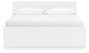 Onita White King Panel Platform Bed with 2 Side Storage - EB9630B21