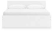 Onita White King Panel Platform Bed with Storage - EB9630B20