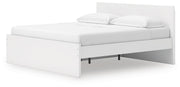 Onita White King Panel Platform Bed with Storage - EB9630B20