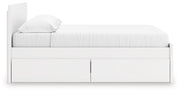 Onita White King Panel Platform Bed with Storage - EB9630B20