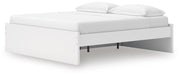 Onita White King Platform Bed with 1 Side Storage - EB9630B23