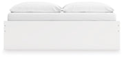 Onita White King Platform Bed with 1 Side Storage - EB9630B23