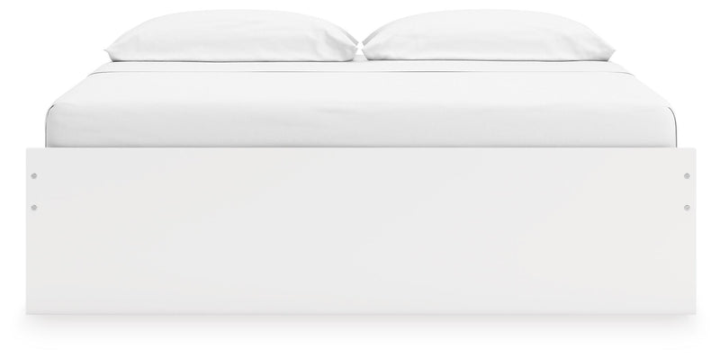 Onita White King Platform Bed with 2 Side Storage - EB9630B18