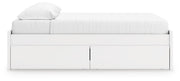 Onita White King Platform Bed with 2 Side Storage - EB9630B18