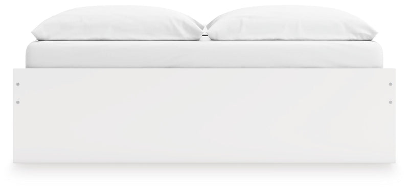 Onita White King Platform Bed with 2 Side Storage - EB9630B18