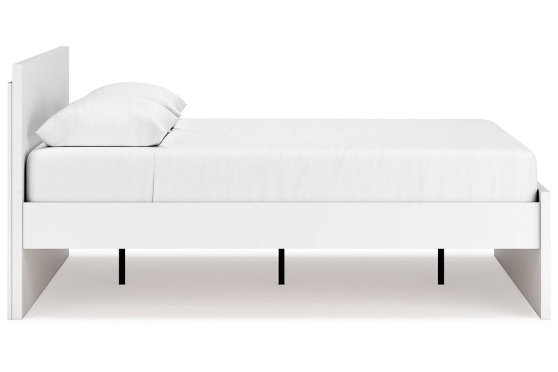 Onita White Queen Platform Bed - Gate FurnitureQueen Bed