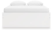 Onita White Queen Platform Bed with 1 Side Storage - EB9630B22
