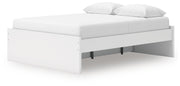 Onita White Queen Platform Bed with 1 Side Storage - EB9630B22