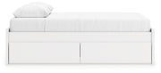 Onita White Queen Platform Bed with 1 Side Storage - EB9630B22