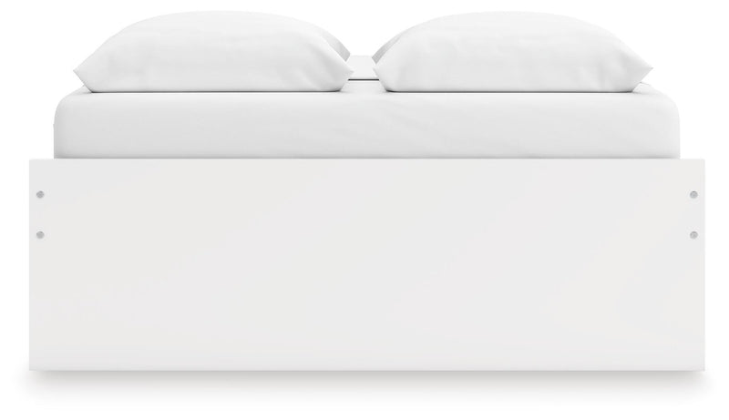 Onita White Queen Platform Bed with 1 Side Storage - EB9630B22
