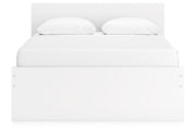 Onita White Queen Platform Bed with 2 Side Storage - Gate FurnitureQueen Bed