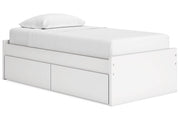 Onita White Youth One Side Storage Platform Bedroom Set - Gate FurnitureYouth Bedroom Set