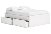 Onita White Youth One Side Storage Platform Bedroom Set - Gate FurnitureYouth Bedroom Set